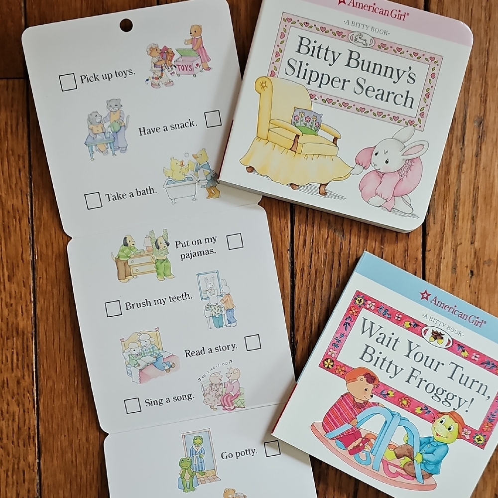 American Girl Bitty Book Set Of 3, Bear, Frog, Bunny - Picture 4 of 4
